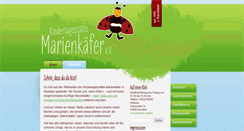 Desktop Screenshot of kita-marienkaefer.de