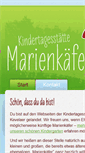 Mobile Screenshot of kita-marienkaefer.de